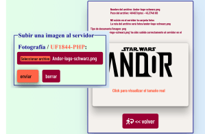 Imatge del programa Upload per fer pujades al servidor